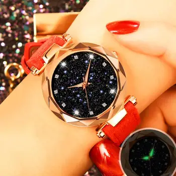 

New Fashion Luxury Women Stainless Steel Leather Strap Watch Unique Simple Watches Casual Quartz Wristwatches Clock Hot Sale