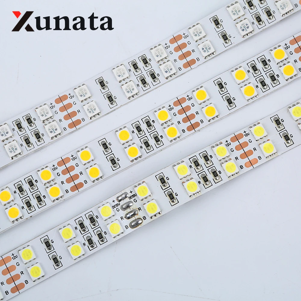 Высокое качество! 5 м DC 12 В 600Led 120led/м Водонепроницаемая SMD 5050 RGB теплая белая