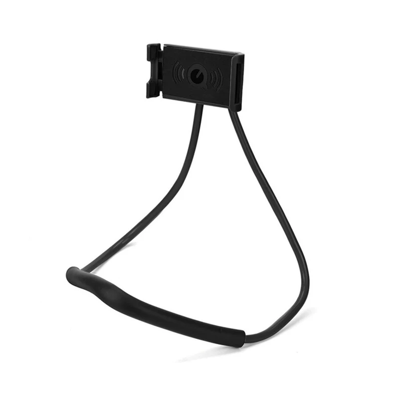 black Универсальный держатель для телефона Rovtop Lazy Neck, подставка для IPhone 6 6s, samsung, Xiaomi, Android, вращение на 360 градусов, гибкий держатель для телефона - Цвет: black