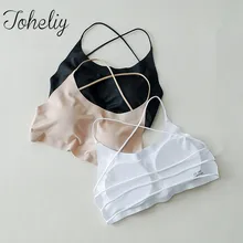 Фирменный дизайн сзади крест женский вентиляционный бюстгальтер жилет стеганый укороченный топ нижнее белье 3 цвета без косточек бюстгальтеры