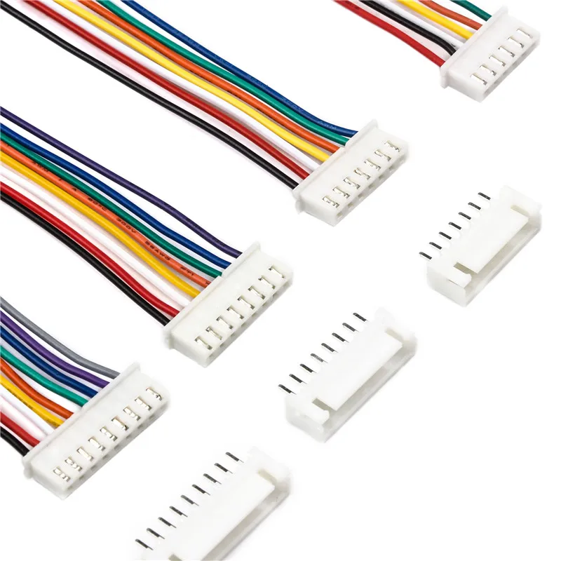 

10Sets JST XH2.54 Wire Cable Connector 2/3/4/5/6/7/8/9/10 Pin Pitch Male Female Plug Socket 26AWG 30cm Wire Length XH2.54