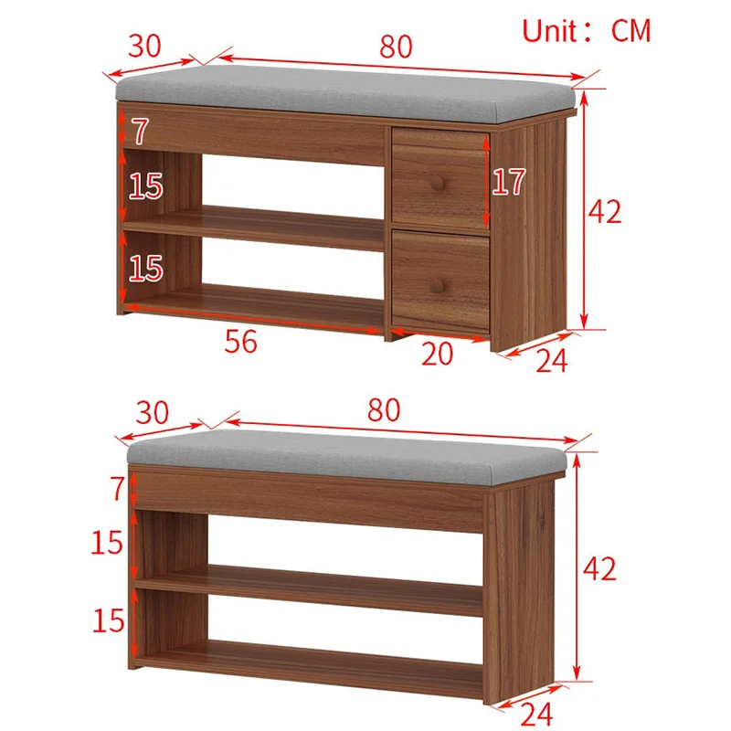 Скандинавский креативный вход для обуви скамейка для хранения табурет Многофункциональный двухслойный стеллаж для обуви гостиная диван табурет