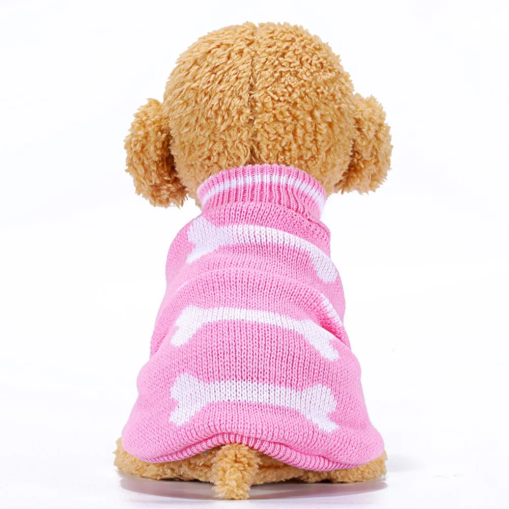 Bone Dog Clothes Cat Sweater Pet Jumper Puppy Winter Dogs Sweaters Cats Coat Toy Clothing Cute Little Dog Warm Sweater Cat KL020 1 (15)
