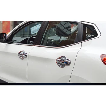 

For Nissan Qashqai 2016 2017 ABS Chrome Door Bowl Cover Stickers Decoration Trim Tail 8pcs/set Auto Accessories Styling