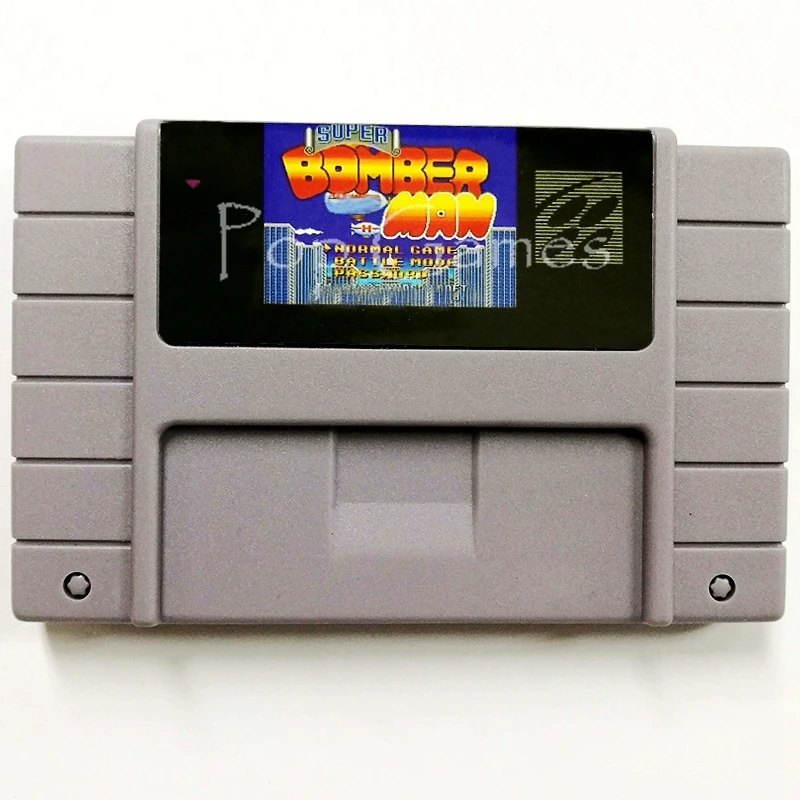 

Super Bomberman 16 bit NTSC Big Gray Game Card For USA Version Game Player