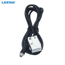 Leewa rádio automotivo, mp3, rcd510 + rcd310 + AUX-IN, cabo adaptador para vw passat b6 golf polo 12-cabo de fio aux da porta de pino # ca5805