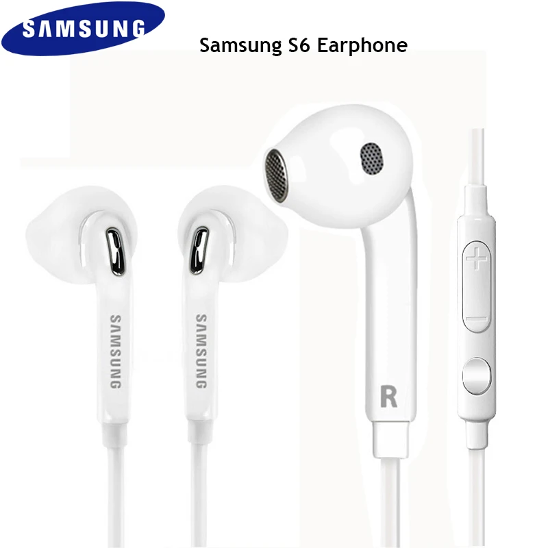 

Original Samsung S6 EG920 3.5MM Earphone Wired In-Ear Headset With Microphone Control Button For Galaxy S6 S7 Edge Smart Phones