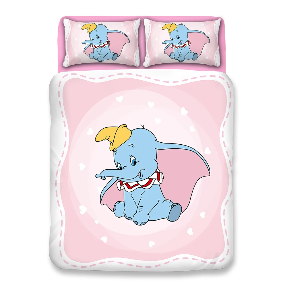 Новинка 2019 Комплект постельного белья с рисунком из мультфильма Dumbo для