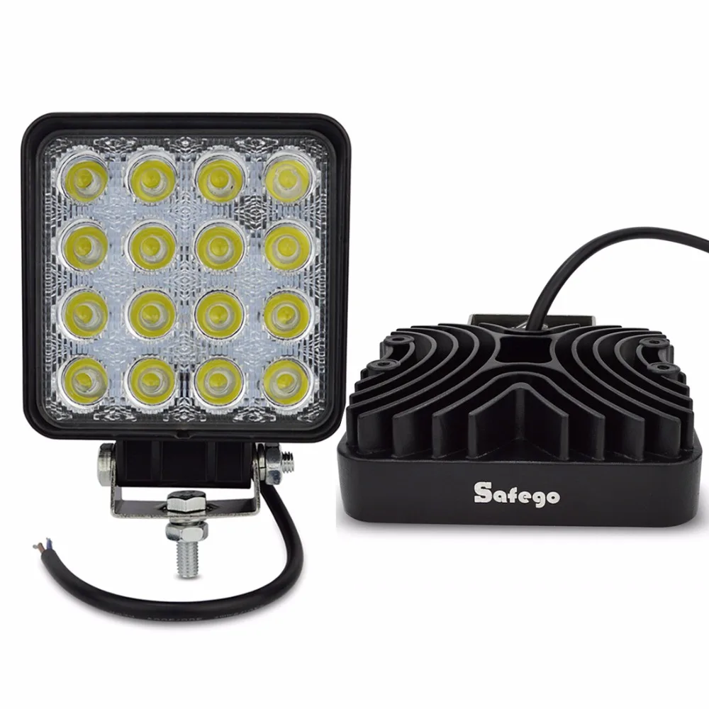

2X Car External Light 48w led work light led tractor working lights spot flood truck 24v ATV fog led driving lights off road 4X4
