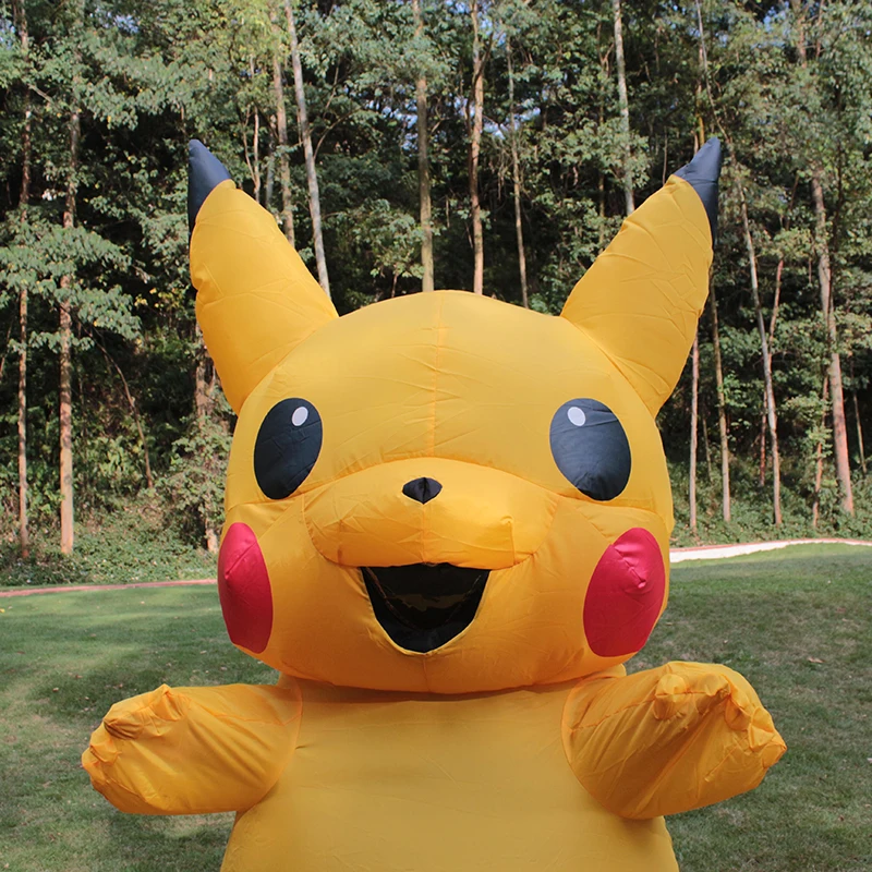 Pikachu Costume Pokemon Cosplay Inflatable Costume For Adults Outfit ...