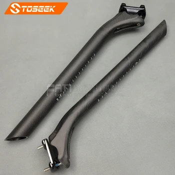 

New Full carbon fiber bicycle seatpost seat tube MTB road mountain bike seat post 3K matte 27.2 / 30.8 / 31.6 * 400mm