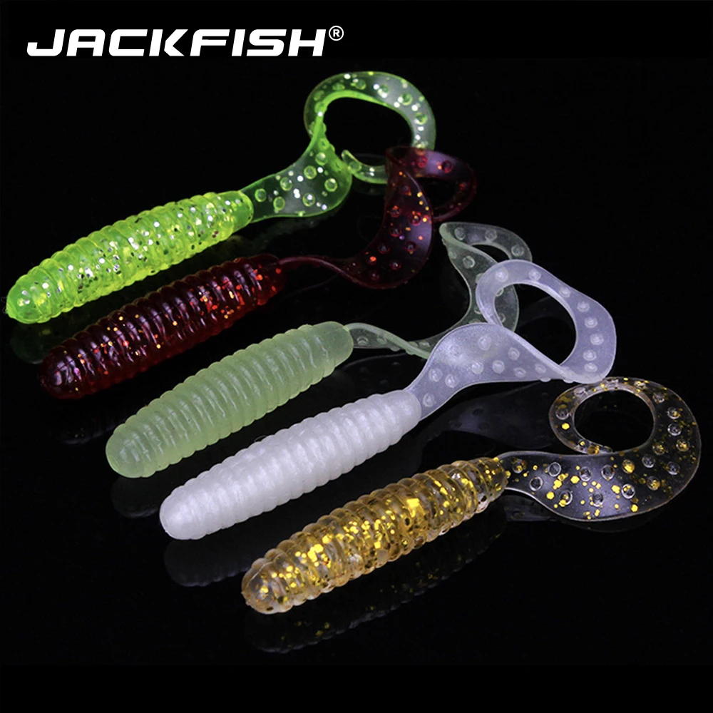 

JACKFISH 3pcs/lot Soft Bait Saturn Worm 2.4g 6.5cm Swimbaits Silicone Soft Lure Carp Artificial Soft Lures for Fishing Peche