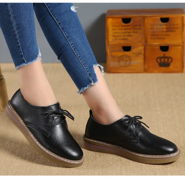 HX 058 (9) Lace-Up Women Shoes Flats