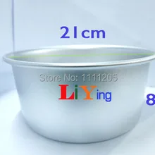 2 шт. торт формы круглый Алюминий торт ко дню рождения чашки стоят 10.5 дюйма 21 см* 8 см пудинг плесень Формы для выпечки чайник Плесень лоток для выпечки Чашки