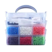 DIY пазл родитель-ребенок ручной пазл 9000 шт плавкий предохранитель суперкомплект доски и шаблоны животных 12 цветов 6 доски с колышками Твите