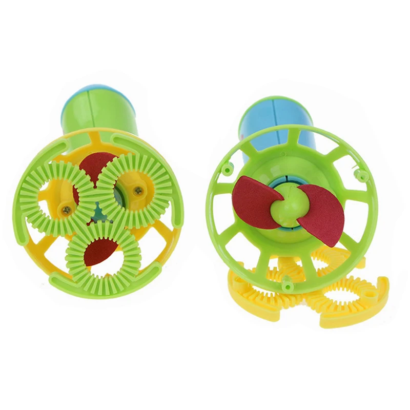 1 Piece Bubble Fan Blower Machine Toys Summer Funny Magic Bubble Maker Mini Kids Outdoor Children Bubble Blowing P0