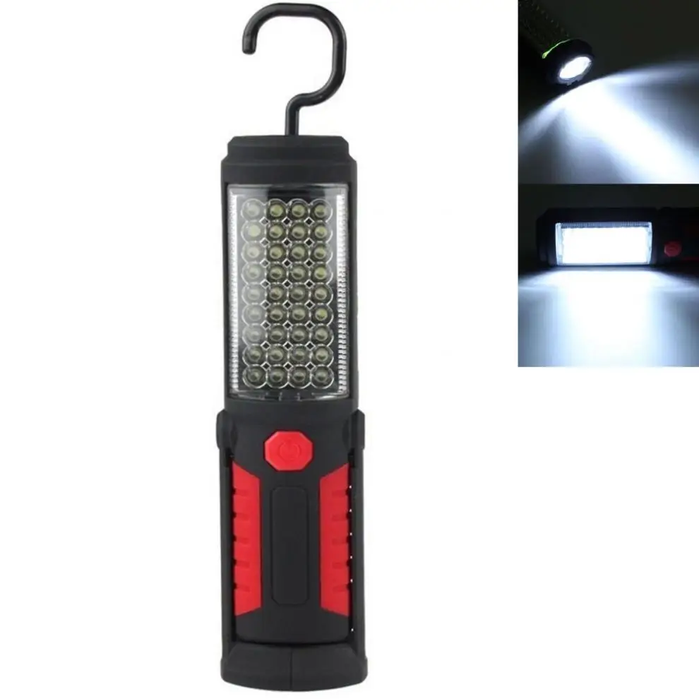 Durable Super Bright 36+5 LED Flexible Hand Torch Work Light Magnetic Inspection Lamp Flashlight Torch Battery Powered