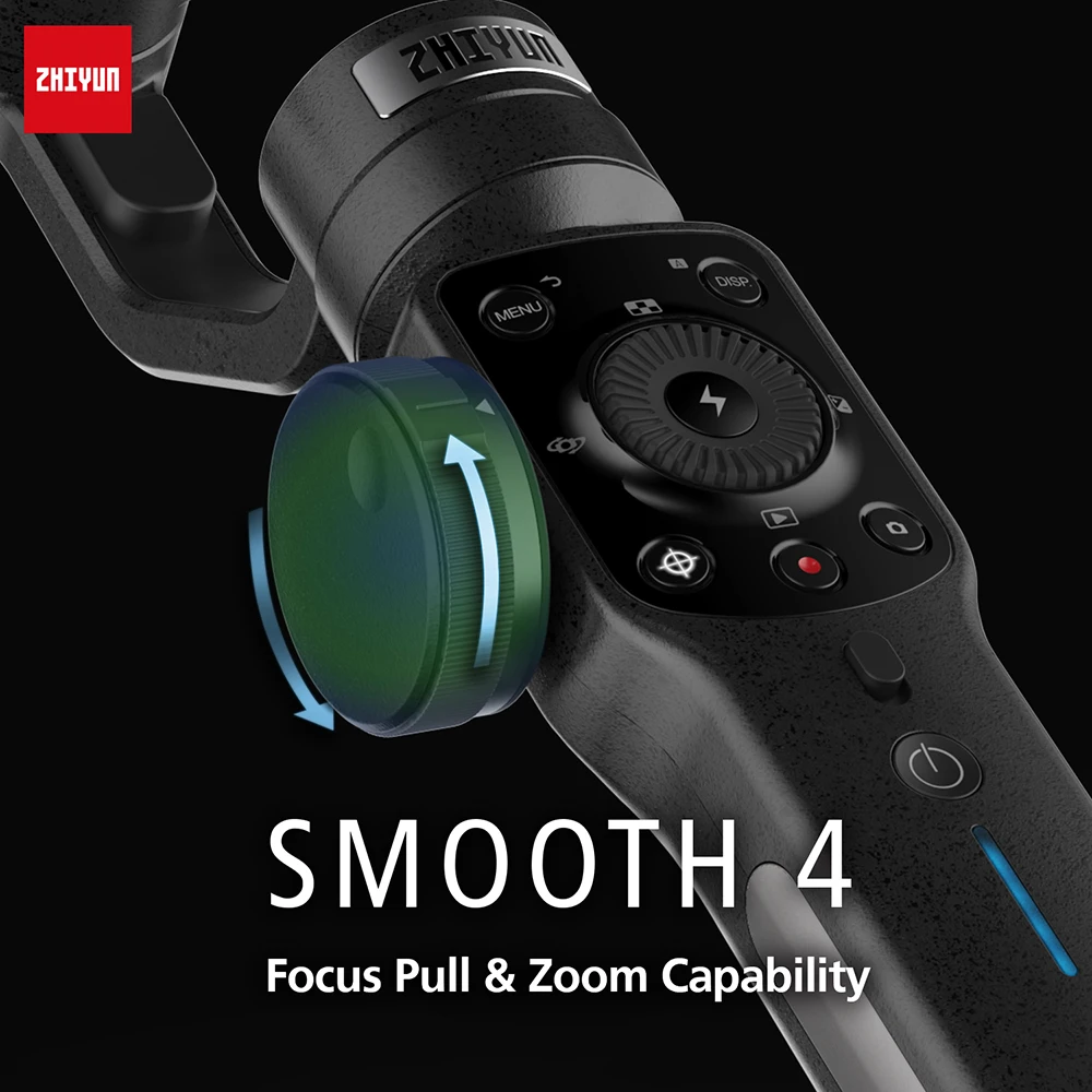 Zhiyun Smooth 4 3-осевой портативный смартфон шарнирный стабилизатор для камеры GoPro фокус тянуть и возражения отслеживания для iPhone X для samsung Galaxy S9