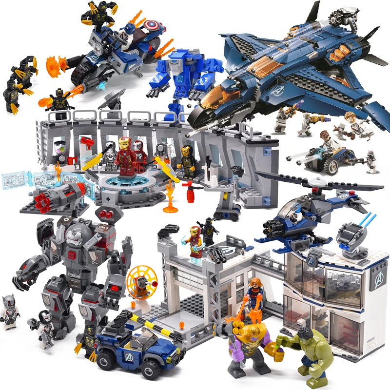 2019 New Superheroes Avengers 4 mini legoings marvel avengers endgame figures Building Blocks bricks Toy 76123 76124 76125 76126