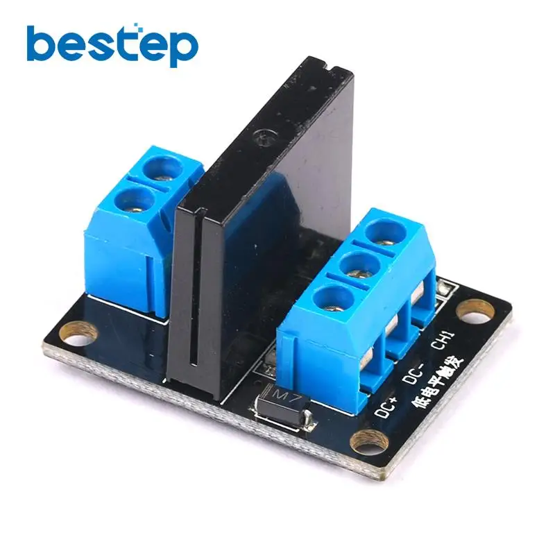 

24V 1 Channel Solid State Relay Module Low Level Trigger DC-AC 250V 2A Output with Resistive Fuse