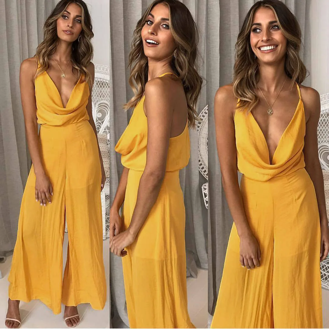 Body Feminino Polyester Spandex Boot Cut Solid Broadcloth Time-limited New Catsuit Vadim Bodysuit Women Women's Jumpsuit 
