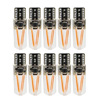 

Y 10X T10 LED Filament Car Lights No Error Canbus Silicone COB Wedge Light 12V Universal Automobile Clearance Light Signal Lamp