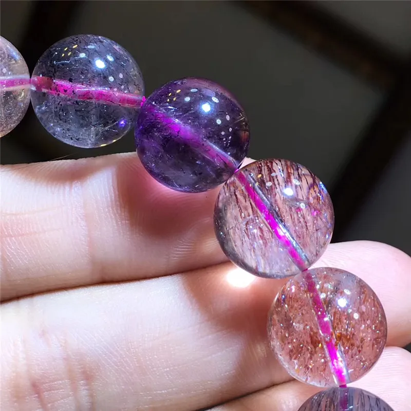 Natural Super Seven Melody Stone Rutilated Quartz Bracelet (4)