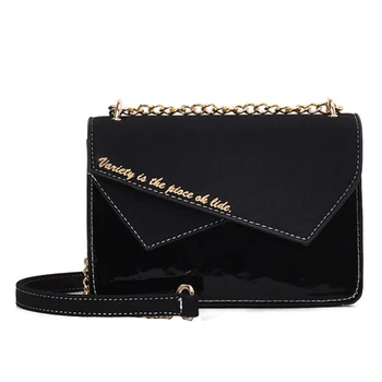 

2019 new Women bag high quality Patchwork color Imitation leather Women shoulder bag crossbody bag casual simple Women handbags