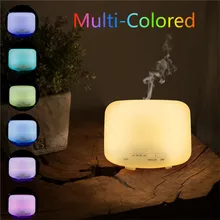 Теплый ночник 360 градусов увлажнитель воздуха на выходе тумана 500 мл Арома диффузор ЕС США заглушка установка времени автоматическая остановка 14 часов рабочего времени