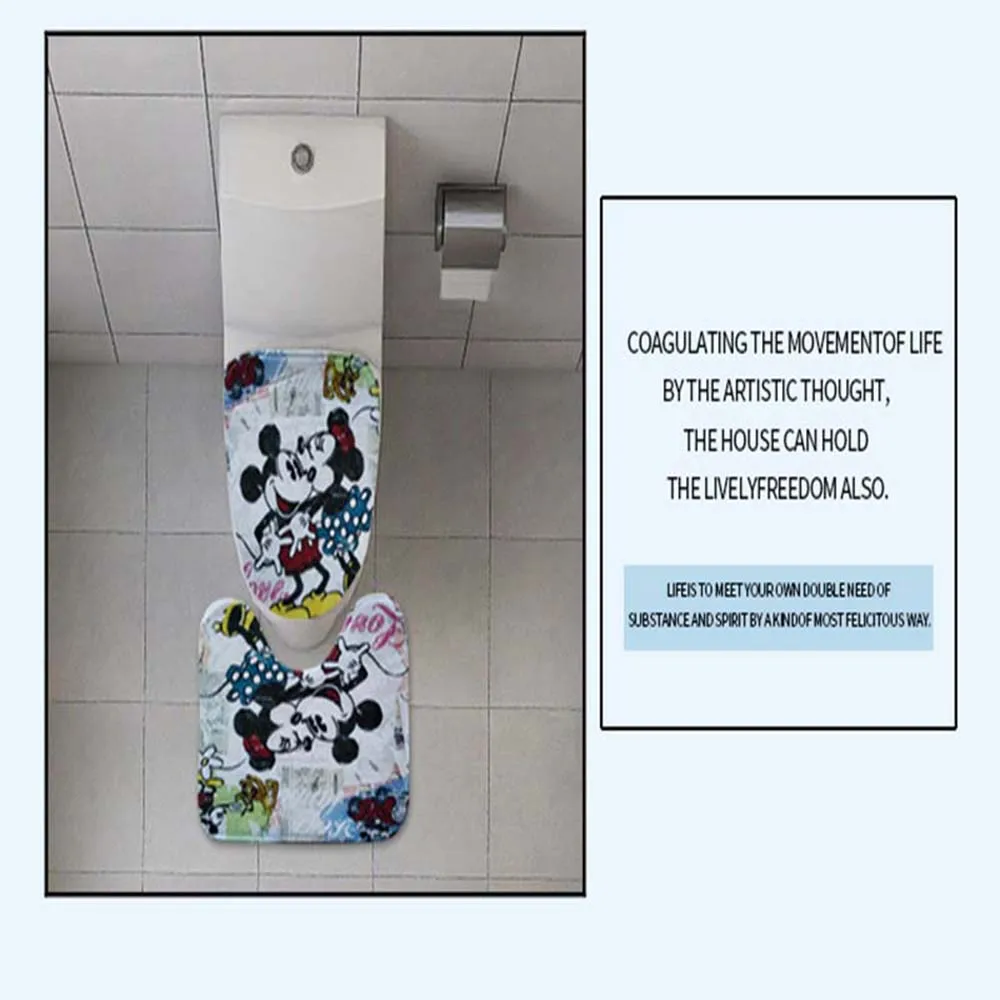 NYAA 4 шт. цветочный лоскутный дизайн плитки занавеска для душа пьедестал ковер крышка туалет коврик для ванной коврик набор для декора ванной комнаты