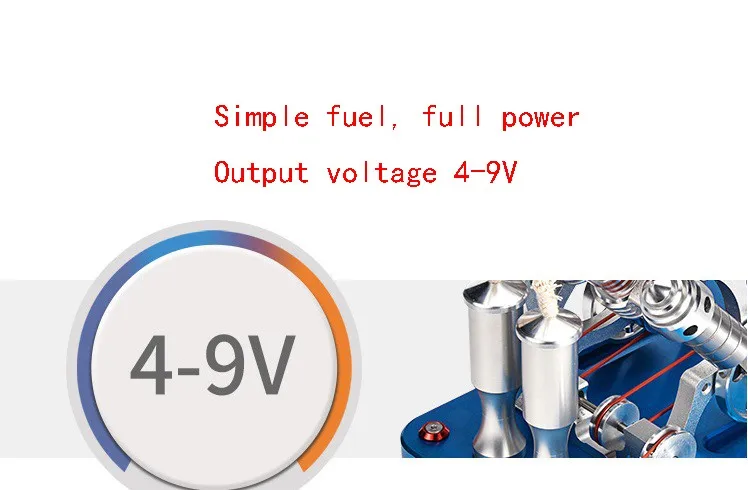 Все-винторезные станок металла, V4 двухцилиндровый четырех-цилиндровый двигатель Стирлинга модель, генераторная установка, микро двигатель