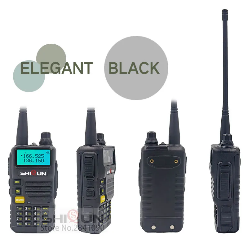 Ham радио для охоты SQ-UV25 двухдиапазонный 5W VHF UHF иди и болтай Walkie Talkie “иди и обновление Baofeng UV-82 УФ 5R UV-5R иди и болтай Walkie Talkie S UV-R50 R50-2 - Цвет: Черный