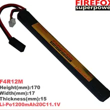 1 шт. Оригинальная батарея FireFox 11,1 V 1200mAh 20C Li Po AEG страйкбольная батарея L F4R12M Прямая поставка