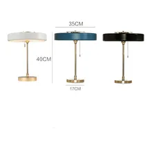 Американский Ретро Bert Frank освещение настольная огни позолоченные металлические волокна Стекло оттенки 3 свет G9 Светодиодная настольная лампа веревка переключатель