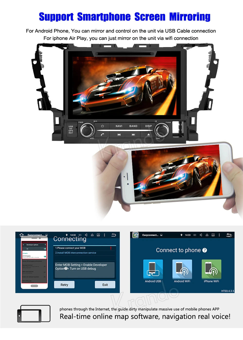 Flash Deal Krando 9" Android 8.0 car navigation multimedia system for TOYOTA ALPHARD 2015+ audio radio gps dvd player WIFI 3G DAB+ 9