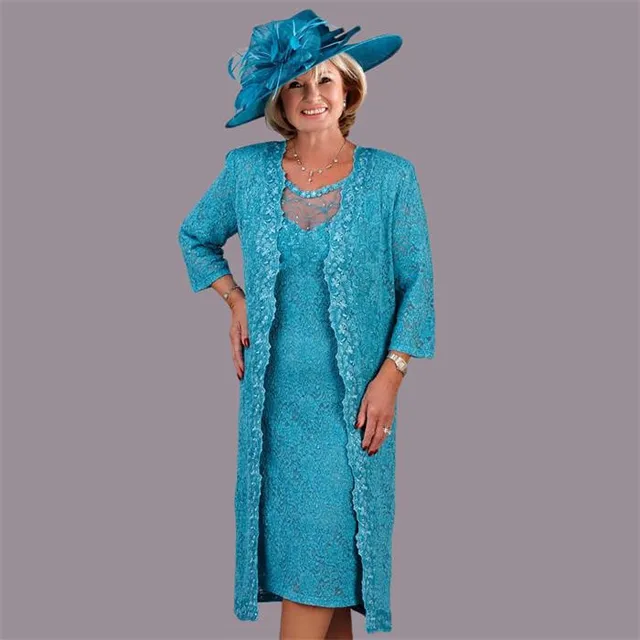 2016 Hot Sale Sky Blue Mother Bride Dress Suits Lace Knee Length With Long Sleeve Jacket Wedding Guest Outfit Plus Size Custom-in Dress Suits from ... 2016 Hot Sale Sky Blue Mother Bride Dress Suits Lace Knee Length With Long Sleeve Jacket Wedding Guest Outfit Plus Size Custom-in Dress Suits from ...