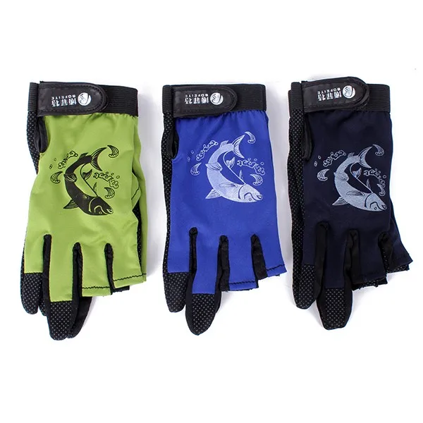 1 пара Нескользящие рыболовные перчатки Половина Finger Pack рыболовные удочки анти-скользящие перчатки удобные перчатки для рыбалки Lover Новые