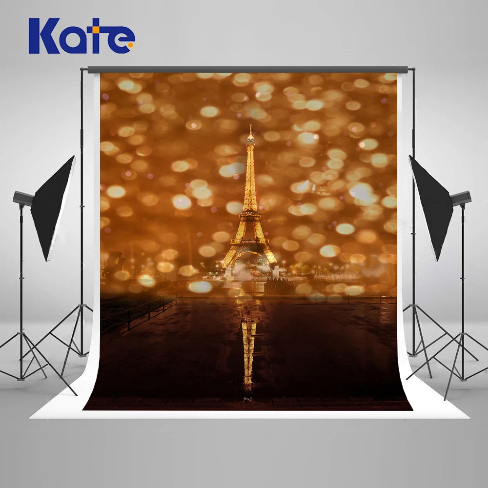 

Kate Eiffel Tower Photography Backdrops Dot Children Backgrounds For Photo Studio Microfiber Washable Art Photography Background