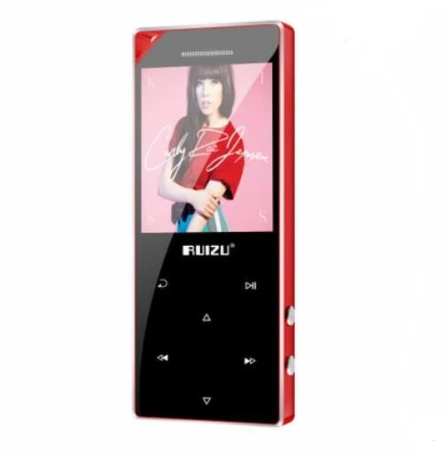 Bluetooth MP4 музыкальный плеер сенсорный экран металлический корпус 16 ГБ Портативный цифровой MP3 музыкальный плеер с Аудио Плеером с динамиком - Цвет: red