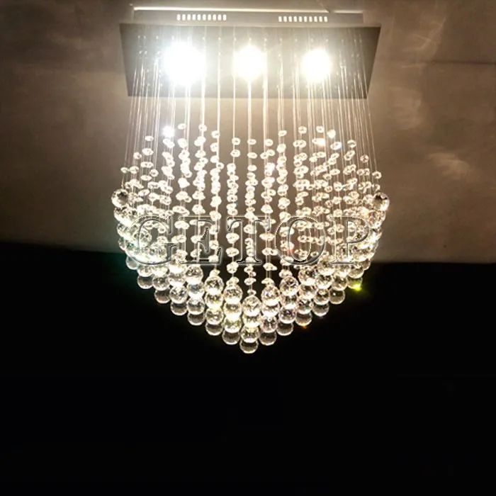 

K9 Crystal Ceiling Lamp Heart Shape LED Chandelier Modern Lighting Fixture Foyer Dining Room Lamps Home Lighting Bulb Included