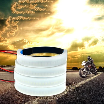 

2Pcs Universal Motorcycle Fork Turn Signals + Brake Light Amber LED Strips