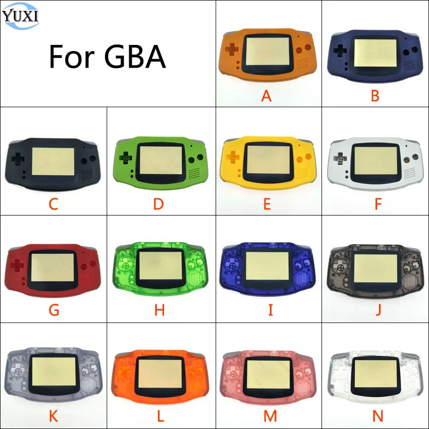 YuXi пластиковый цветной и прозрачный корпус Замена корпуса для nintendo Gameboy Advance для GBA игровой консоли чехол