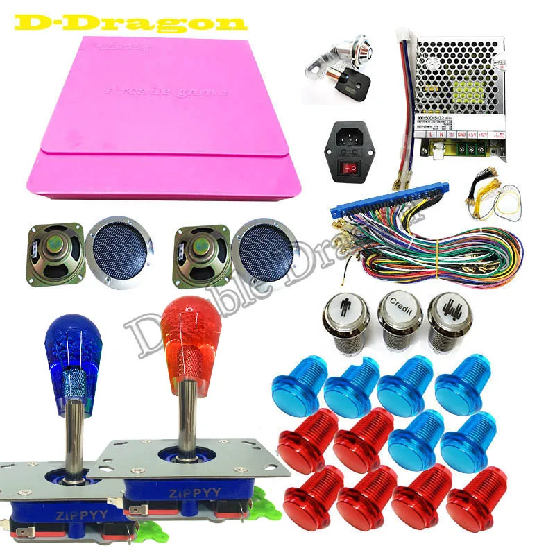 

arcade cabinet kit Jamma Arcade pandora box4 645 in 1 Wire harness power supply/power fuse/speaker/joystick/push buttons