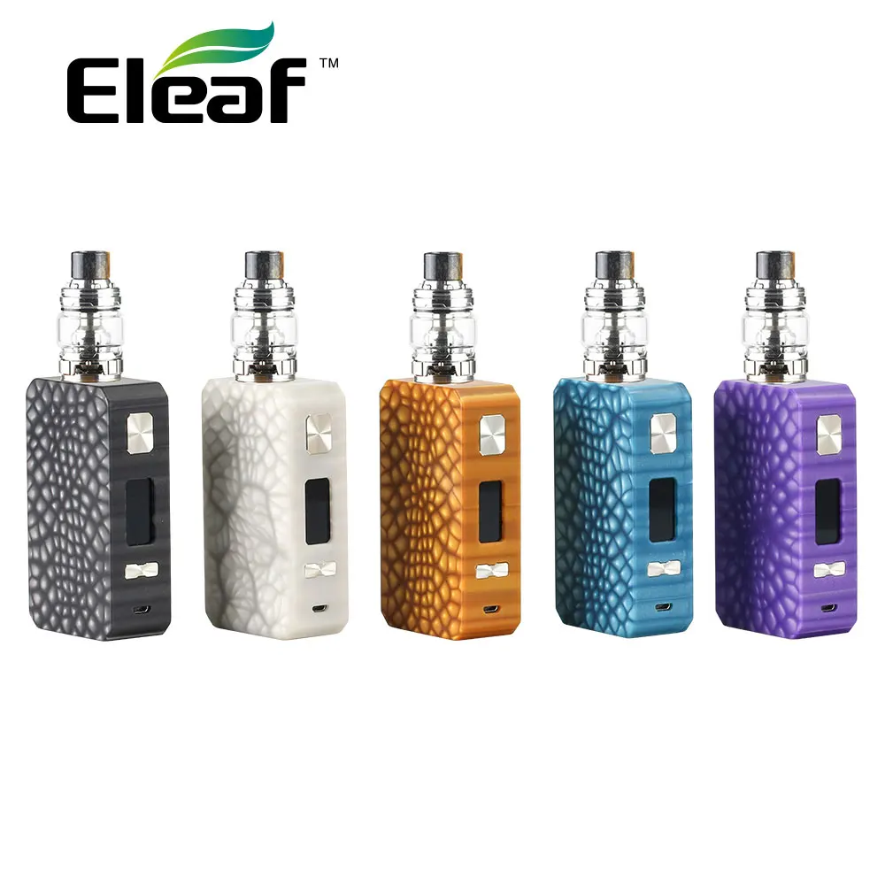 Eleaf Saurobox 220 Вт TC комплект с атомайзером ELLO Duro 2 мл/6 5 мл бак и VW/TC Ni/Ti/SS режим без