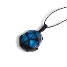 Естественный неправильной формы драконы сердце кулон из Лабрадорита лунный камень Sunstone кулон гадания духовные ювелирные изделия для медитации подвески