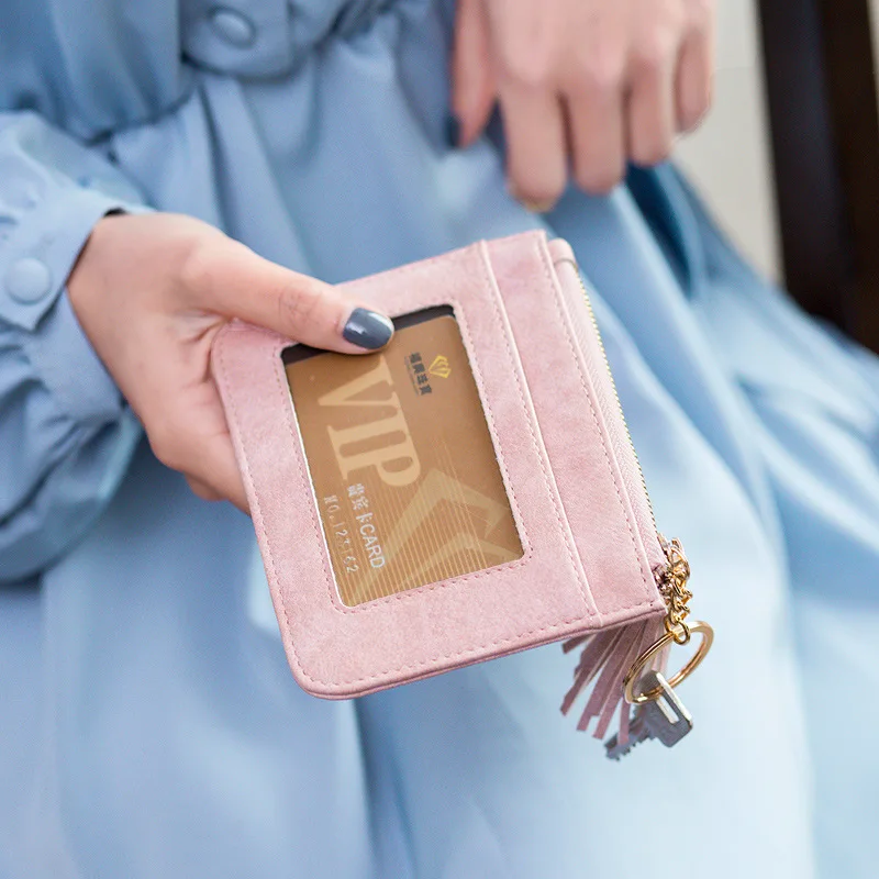 

JIULIN lady's Coin Purse Short Student Cute Mini Coin bag Small Wallet Keychain Small bag Coin Wallets Porte Monnaie Femme