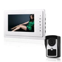 Na Venda HD 7 ”TFT a Cores Vídeo porteiro Campainha Intercom Kit Sistema de Câmera IR Monitor de Voz Interfone Interfone