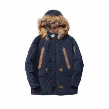 Мужское пальто толстая теплая зимняя куртка мужская верхняя одежда высокого качества Стильная мужская парка тонкая Меховая куртка с хлопковой подкладкой