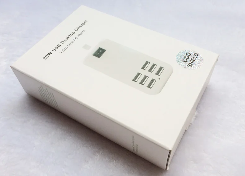 6 USB Зарядное устройство переменного тока универсальный адаптер питания Портативный мобильного телефона Зарядное устройство 5V 6A ODD щит для iPhone iPad samsung Xiaomi huawei