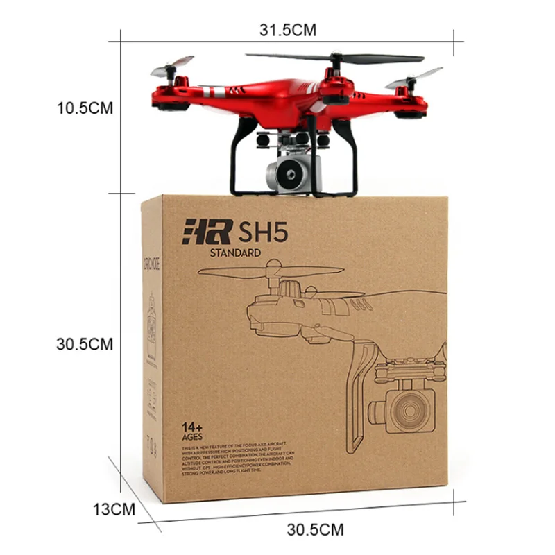 SH5 Радиоуправляемый Дрон Wi Fi Квадрокоптер с камерой FPV Headless режим Drone 2MP Камера VS X5SW